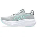 ASICS Nimbus 27 (Piedmont Grey/Illuminate Mint) - Women's