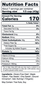 Stoked Oats - Mountain Maple Oatmeal 11.3oz