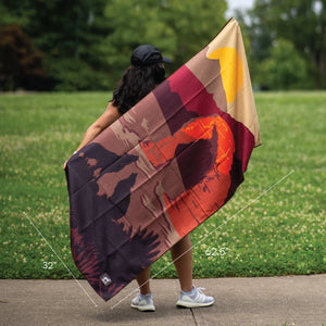 Sprints Towel Car Seat Cover - Cryin' Wolf