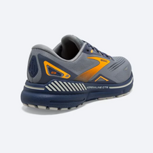 Brooks Adrenaline GTS 23 (Grey/Crown Blue/ Orange) - Men's