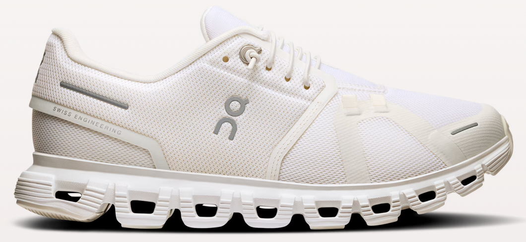 On Cloud 6 (White/White) - Women's