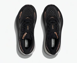 Hoka Clifton 9 (Black/Rose Gold) - Women's