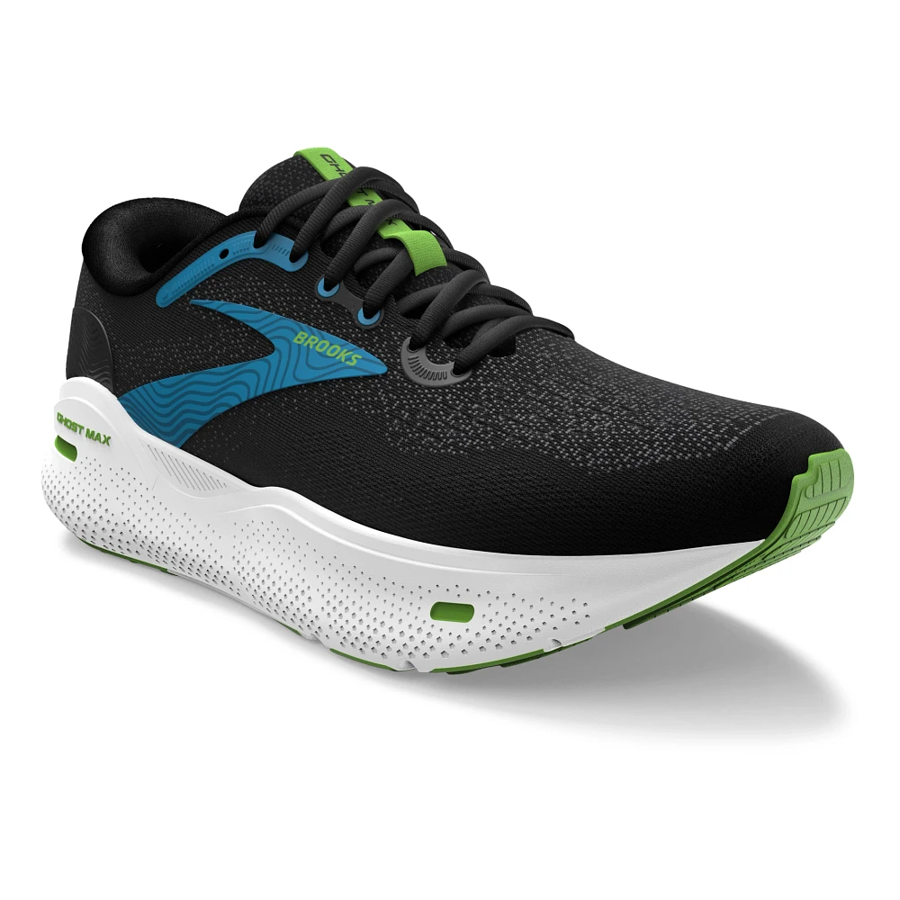 Brooks Ghost Max (Black/Atomic Blue/Jasmine) - Men's