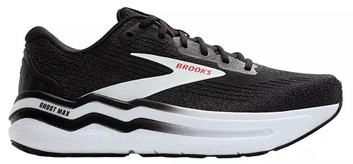 Brooks Ghost Max 2 (Black/White/Fiery Red) - Men's
