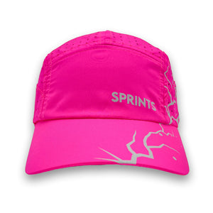 Sprints Unisex Running Hats - Dystopian Neon Pink Flash Reflective HyperG
