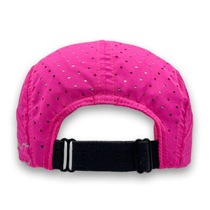 Sprints Unisex Running Hats - Dystopian Neon Pink Flash Reflective HyperG
