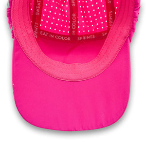 Sprints Unisex Running Hats - Dystopian Neon Pink Flash Reflective HyperG