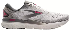 Brooks Ghost 16 (Grey/Gargoyle/Pink)- Women's