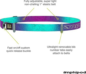 Amphipod Race-lite Quick-clip Plus Race Number Belt