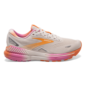 Brooks Adrenaline GTS 23 (White Sand/Sunset/Fuchsia) - Women's