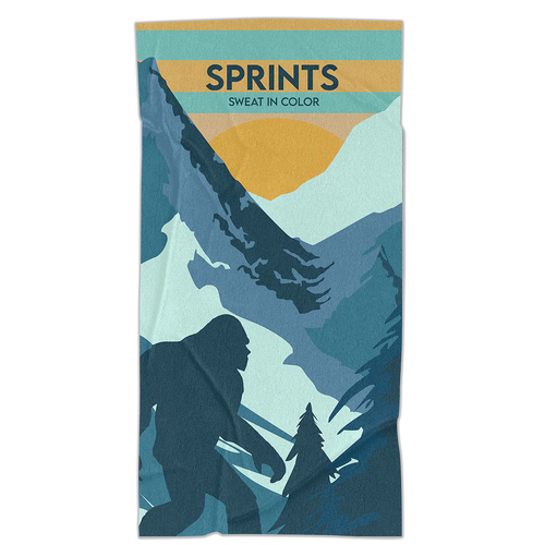 Sprints Towel Car Seat Cover - Sasquatch