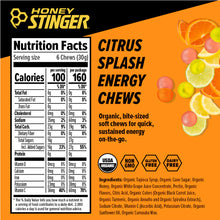 Honey Stinger Organic Energy Chews - Citrus Splash