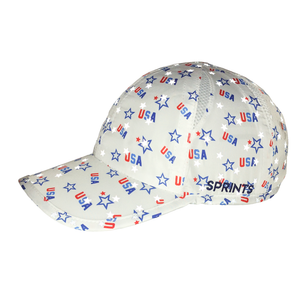 Sprints Unisex Running Hats - USA Flash Reflective Hat