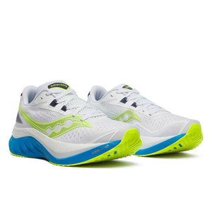 Saucony Endorphin Speed 4 (White/Viziblue/Blanc)-Men's