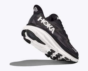 Hoka Clifton 9 (Black/White) - Men's