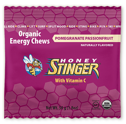 Honey Stinger Organic Energy Chews - Pomegranate/Passion Fruit