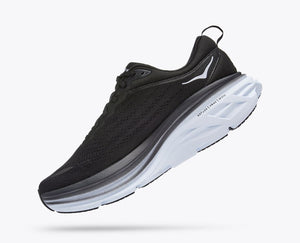 Hoka Bondi 8 (Black/White) - Men's