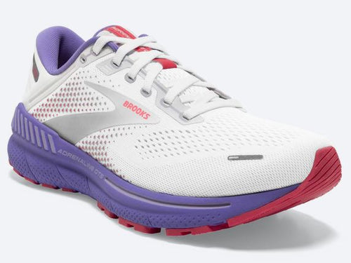 Brooks Adrenaline GTS 22 (White/Coral/Purple) - Women's