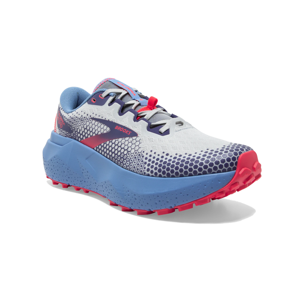 Brooks Caldera 6 (Oyster/Blissful Blue/Pink) - Women's