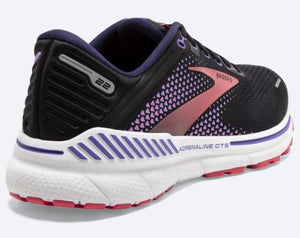 Brooks Adrenaline GTS 22 (Black/Purple/Coral) - Women's