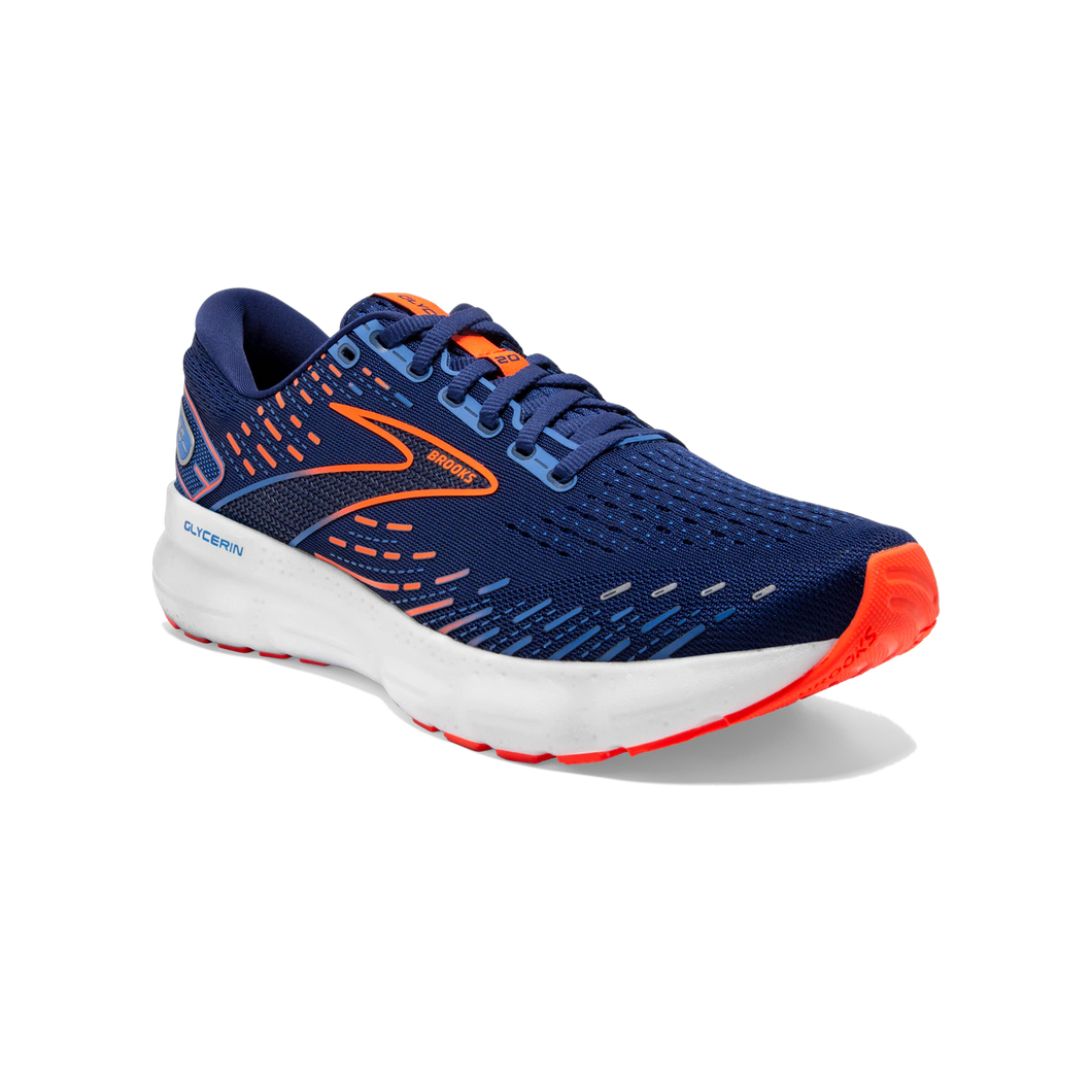 Brooks Glycerin 20 (Blue Depths/Palace Blue/Orange) - Men's