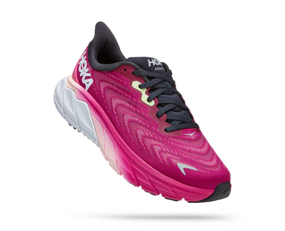 Hoka Arahi 6 (Festival Fushia/Ibis Rose) - Women's