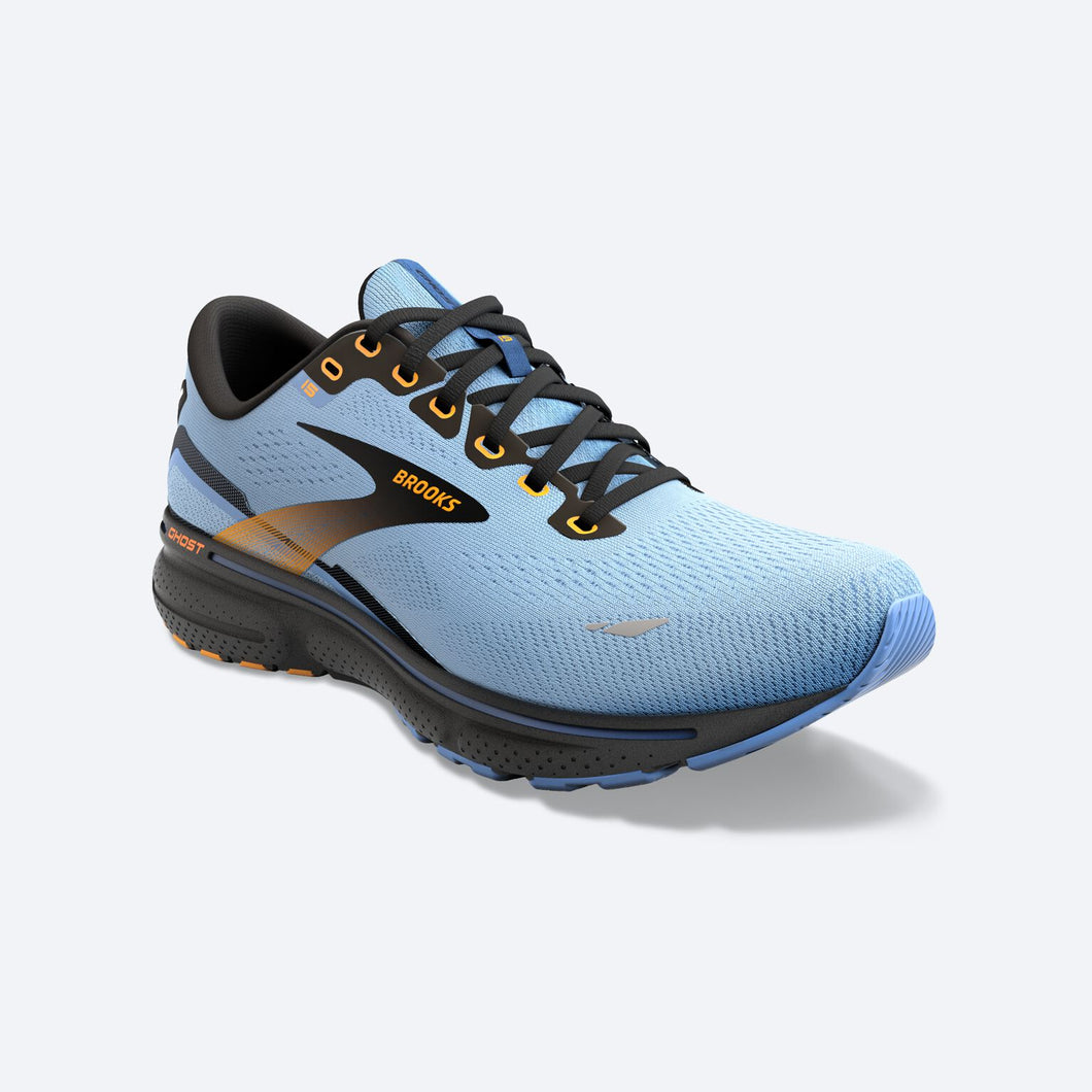 Brooks Ghost 15 (Light Blue/Black/Yellow) - Women's