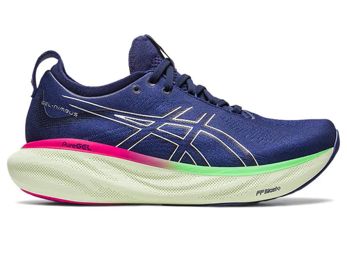 ASICS Gel Nimbus 25 (Indigo Blue/Pure Silver) - Women's