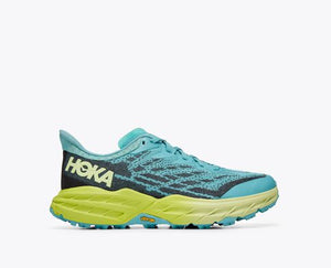 Hoka Speedgoat 5 (Coastal Shade/Green Glow) - Women's