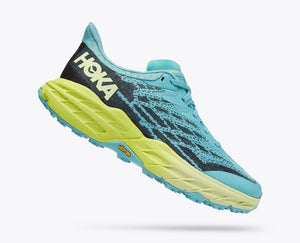 Hoka Speedgoat 5 (Coastal Shade/Green Glow) - Women's